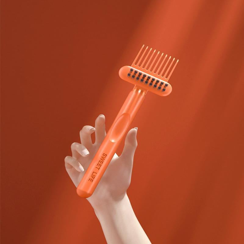 Comb & Hairbrush Cleaner Set 2 Count Dual Tool Mini Rake Bristle Brushes for Hair Dust Build up Removal Portable Reusable Professional Home Use