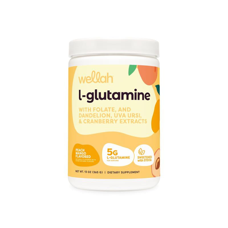 Wellah L-Glutamine Essential Amino Acid Supplement - 5g per Serving, 50 Servings