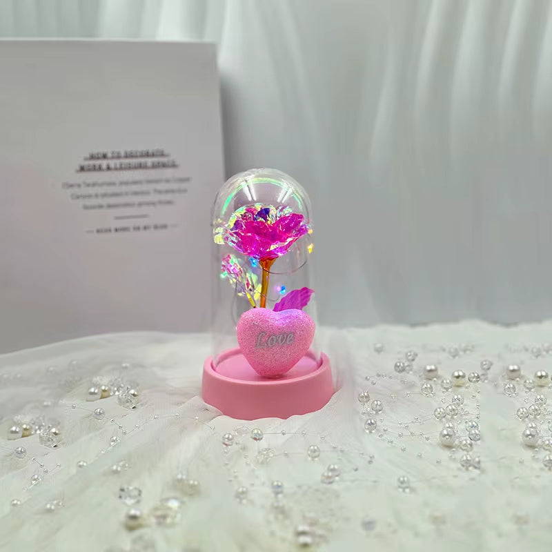 Industry Season Thank Teacher Week Small Gifts Love Rose Plastic Cover Send Wife Send Mother Mother'S Day Valentine'S Day Eterna