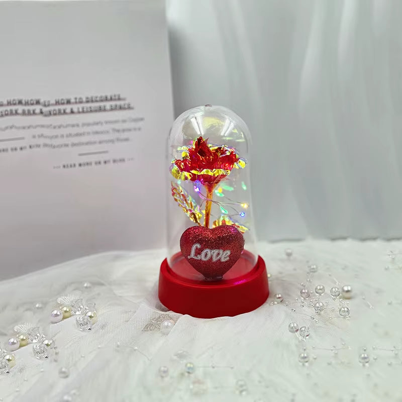 Industry Season Thank Teacher Week Small Gifts Love Rose Plastic Cover Send Wife Send Mother Mother'S Day Valentine'S Day Eterna