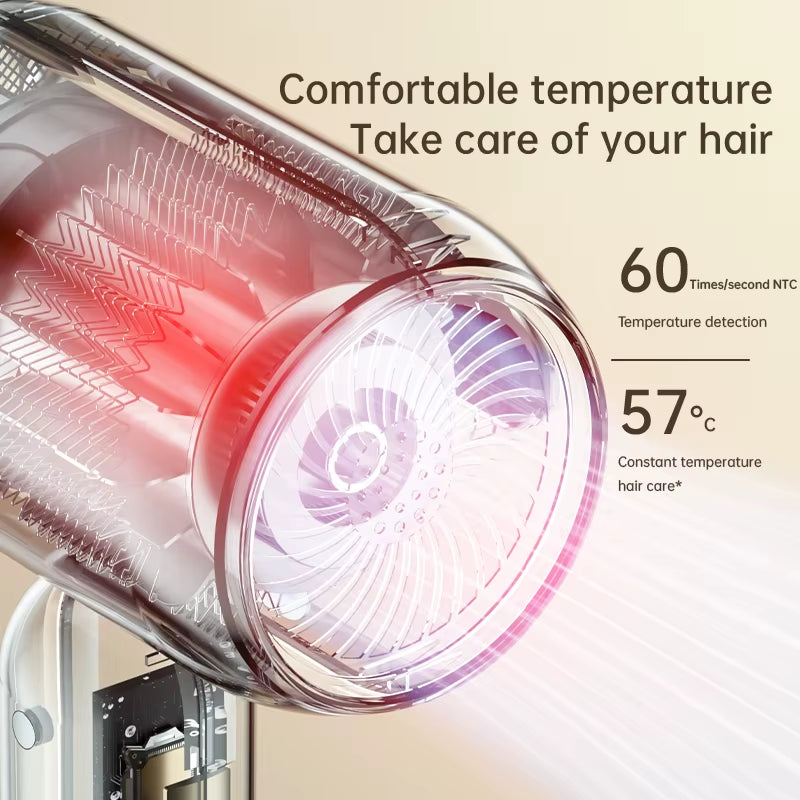 EU Plug 1900W High Quality Small Hair Dryer Portable Home Dormitory Air Blue Light Negative Ion Constant Hair Styling Tools