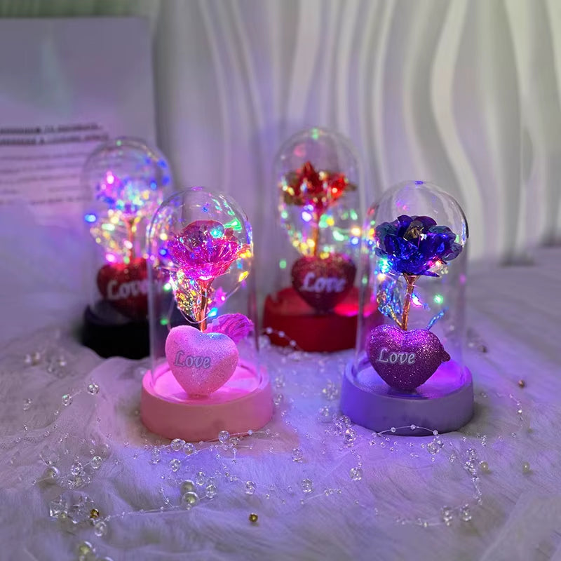 Industry Season Thank Teacher Week Small Gifts Love Rose Plastic Cover Send Wife Send Mother Mother'S Day Valentine'S Day Eterna