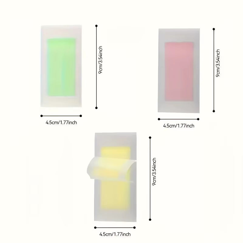 10Pcs Disposable Hair Removal Wax Paper，Portable Cropped Facial Lip Hair Eyebrow Beard Beeswax Depilatory Paper