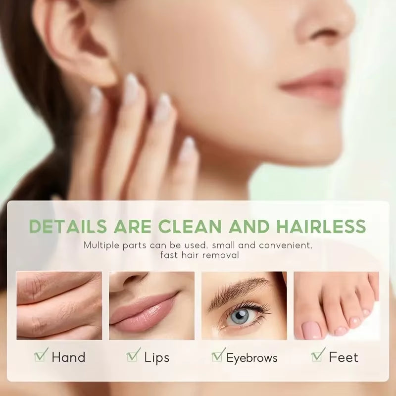 10Pcs Disposable Hair Removal Wax Paper，Portable Cropped Facial Lip Hair Eyebrow Beard Beeswax Depilatory Paper