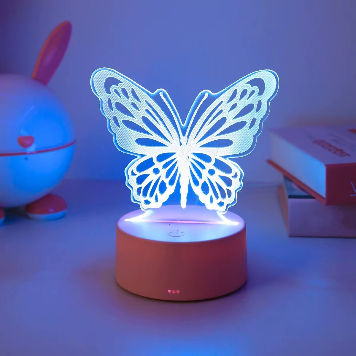 3D Butterfly Creative Night Light USB Home Decoration Table Decoration Living Room Bedroom Decoration Light Birthday Gift