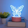 3D Butterfly Creative Night Light USB Home Decoration Table Decoration Living Room Bedroom Decoration Light Birthday Gift