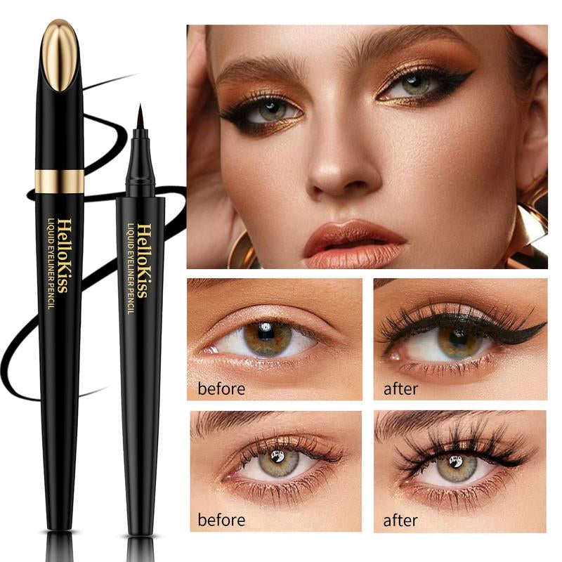 Hellokiss Long-Lasting Eyeliner - Lightweight, Waterproof, Vegan, Cruelty-Free, 24-Hour Smooth Application with Ultra-Creamy and Silky Texture