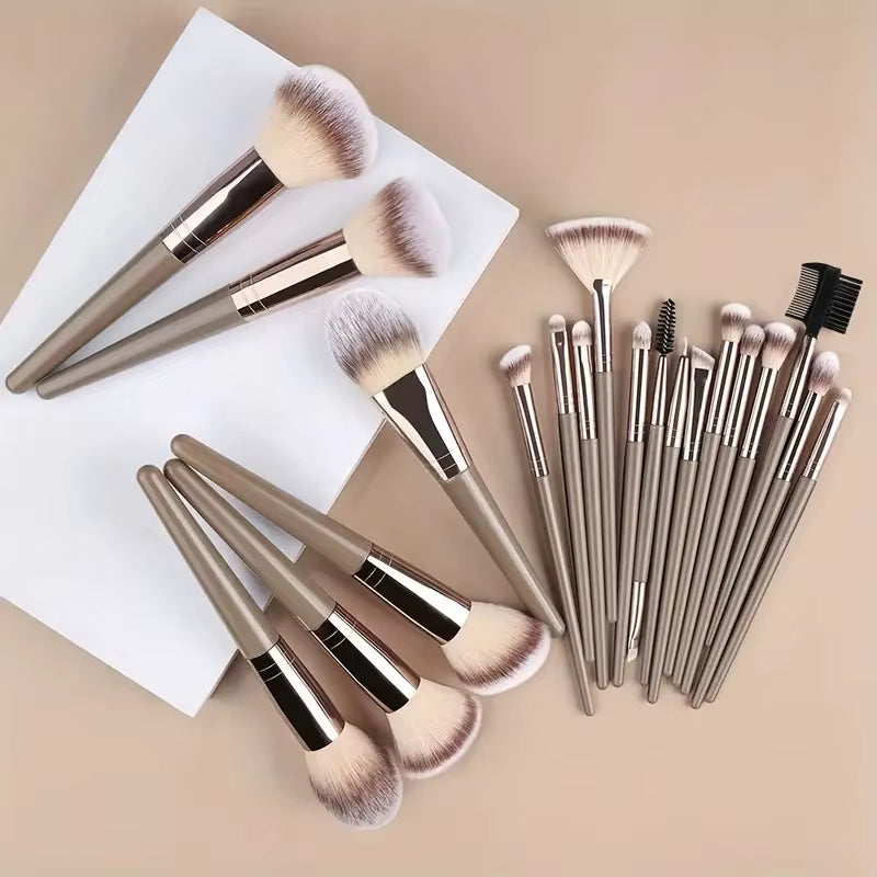 3-20Pcs Premium Makeup Brushes Set Soft Fluffy Beauty Cosmetic Foundation Makeup Brush Eyeshadow Blush Kabuki Make up Tools