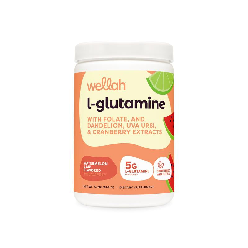 Wellah L-Glutamine Essential Amino Acid Supplement - 5g per Serving, 50 Servings
