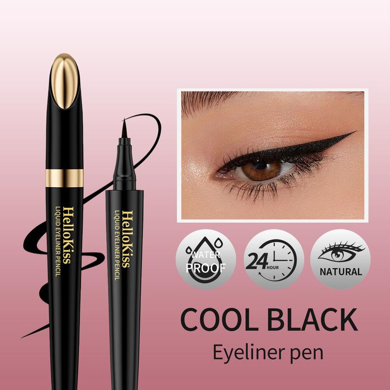Hellokiss Long-Lasting Eyeliner - Lightweight, Waterproof, Vegan, Cruelty-Free, 24-Hour Smooth Application with Ultra-Creamy and Silky Texture