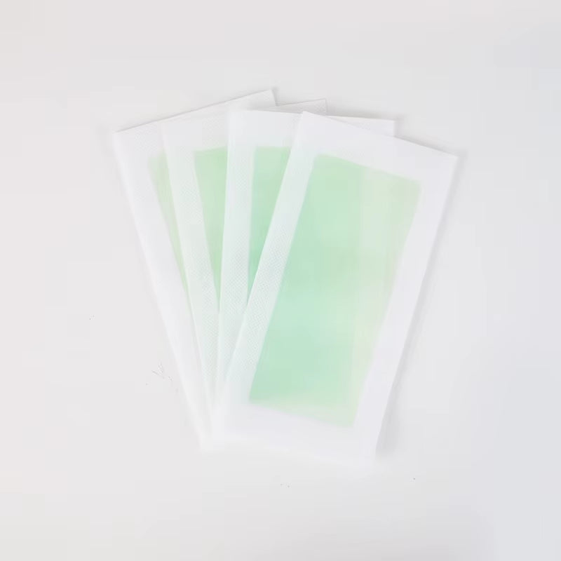 10Pcs Disposable Hair Removal Wax Paper，Portable Cropped Facial Lip Hair Eyebrow Beard Beeswax Depilatory Paper