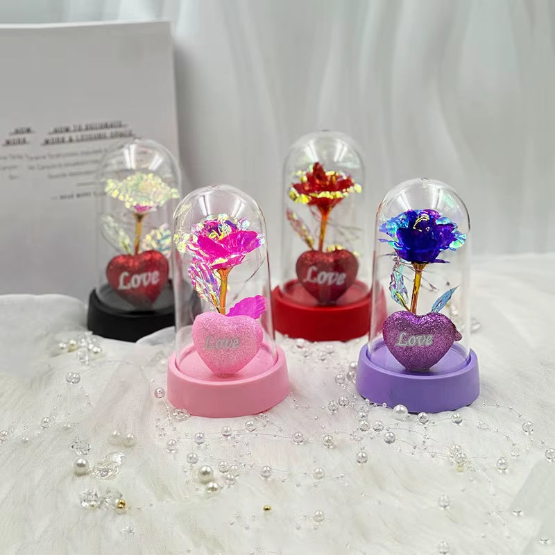 Industry Season Thank Teacher Week Small Gifts Love Rose Plastic Cover Send Wife Send Mother Mother'S Day Valentine'S Day Eterna